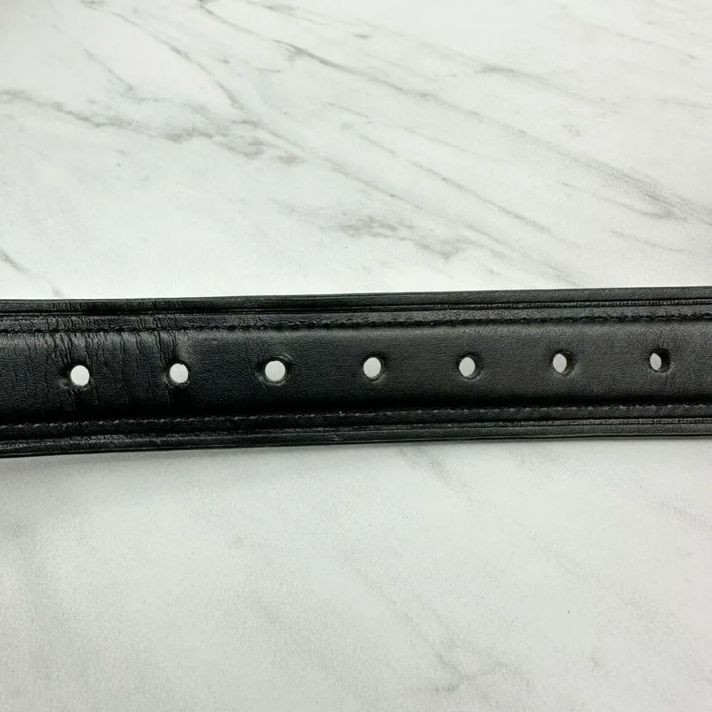 Chaps Black and Brown Faux Leather Reversible Belt Size Small S Kids Youth